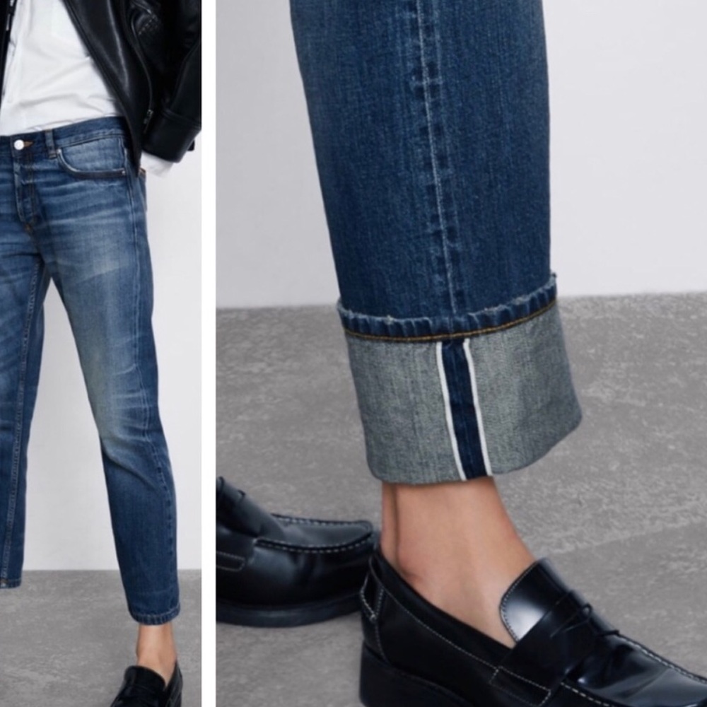 Zara Japanese Selvedge Denim Jeans Z1975 Slim size 10